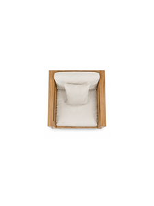Fauteuil en bois moderne avec coussin en tissu, design scandinave pour salon, meubles de maison, chaise de salle à manger, respectueux de l'environnement - Product Image 2