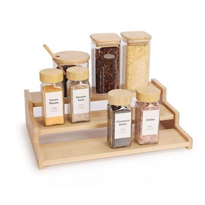Bamboo <b>Spice</b> <b>Rack</b> Organizer Wholesale | Handcrafted <b>Kitchen</b> Storage - Product Image 2