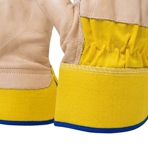 Gants de sécurité robustes JNM SAFETY JNM-377 en cuir de vachette avec manchette de sécurité, résistants à la chaleur, antidérapants, lisses, pour usage domestique et industriel - Product Image 6