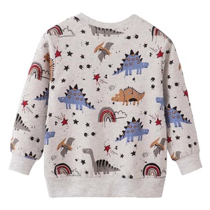 Sudadera de Cuello Redondo con Estampado Animal para Bebés, Niños y Niñas, 100% Algodón Orgánico, Tejido de Punto, Manga Larga, Informal, Otoño - Product Image 6