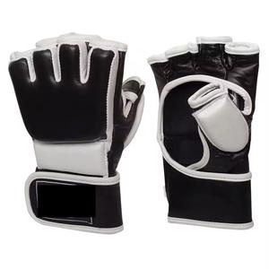 Nouveaux gants de boxe MMA en cuir épaissi pour adultes, respirants, à lacets, pour l'entraînement Sanda, triple doublure intérieure - Product Image 1