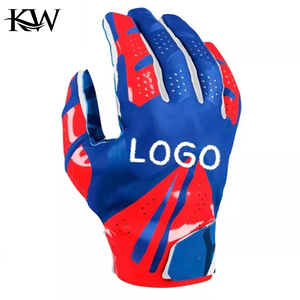 High Quality Wholesale Best Price American Football <b>Gloves</b> Lightweight Sticky Palm Waterproof UV Protection Unisex Customizable - Product Image 2