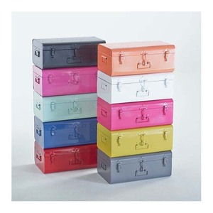 Customized Iron Trunk <b>Box</b> Stylish Fabulous Design Portable <b>Lockable</b> Organizer Case For Home <b>Storage</b> Use - Product Image 1