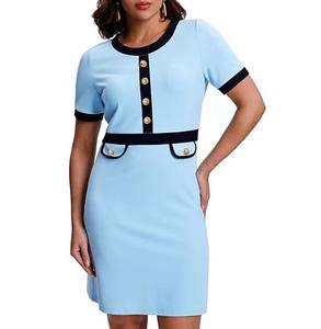 Robe polo pour femmes jeunes - Style preppy - Tenue de tennis - Broderie personnalisée - Vêtements pour femmes à manches courtes - Product Image 1