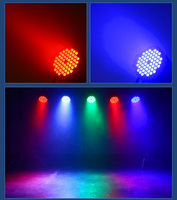 Lumières à faisceau LED RGBW 4-en-1 haute luminosité 200W avec DMX, 54 pièces de lumières LED Par pour scène, concert, DJ, éclairage laser couleur