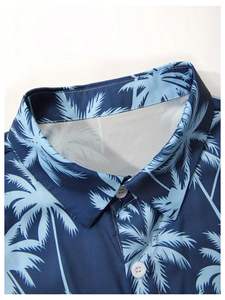 Ensemble de plage pour homme, chemise à manches courtes imprimée et short assorti, tenue décontractée estivale colorée, ensemble deux pièces pour homme - Product Image 2