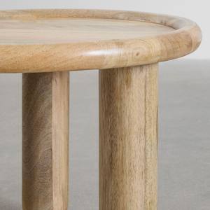 Vandana Amber Shape <b>Round</b> <b>side</b> <b>table</b> in Obiora mango wood - Product Image 4