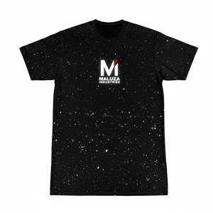 เสื้อยืดโอเวอร์ไซส์สไตล์วินเทจสำหรับผู้ชาย ลวดลายกราฟิกแบบย้อมสีเอซิด สตรีทแวร์ ผ้าคอตตอนหนา ทรงหลวม พิมพ์ลายโลโก้ - Product Image 1