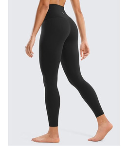 Leggings de sport décontractés pour femmes de haute qualité, sans couture, taille élastique, séchage rapide, tissu respirant, logo personnalisé, couleur personnalisée - Product Image 2