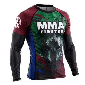 Rashguard de BJJ de Diseño Personalizado, Calidad Premium, Impreso, Anti-UV, Transpirable, Ecológico, de Secado Rápido, Rashguard de Compresión para MMA - Product Image 3