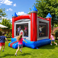 Château gonflable commercial pour enfants, idéal pour les fêtes en plein air, les événements dans la cour et les entreprises de location.