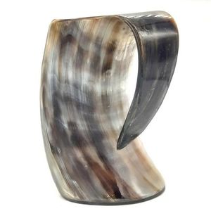 Handcrafted Buffalo Horn Mug Natural Shape Carved <b>Dragon</b> Design Durable Art Collectible Natural buffalo horn mug - Product Image 3