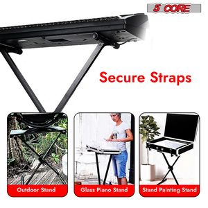 Supporto per Tastiera Singola a X Regolabile in Metallo Resistente per Sintetizzatore a 61 Tasti - Product Image 4