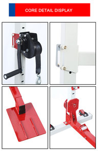 FUNISI LT400 Sistema ligero para tirar de abolladuras Herramienta de reparación de carrocerías de automóviles con base de aluminio para uso en taller automático Fuerza de tracción máxima - Product Image 3