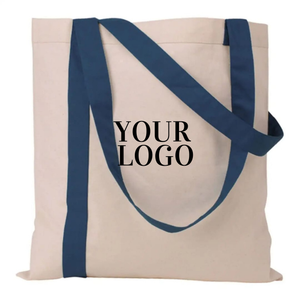 Bolsa de lona de algodón estética con diseño minimalista, tamaño personalizable, ideal para compras y viajes - Product Image 3