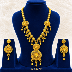 MOLL JEWELLERS Ensemble collier et boucles d'oreilles classiques en alliage de zinc plaqué or avec zircon, motif insecte, bijoux de mariage pour femme A-53281 - Product Image 6