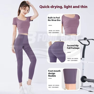 Top de Yoga sin Mangas para Mujer, de Secado Rápido, Transpirable, sin Costuras, Ecológico, con Relleno en el Pecho, Compresión y Cintura Alta - Product Image 4