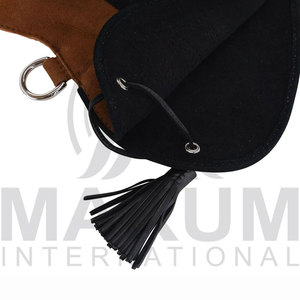 Gants de fauconnerie en cuir personnalisés, pour la manipulation des oiseaux, la formation et la sécurité des mains, fabriqués en cuir. - Product Image 6