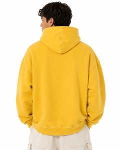 Sweat à capuche polaire surdimensionné pour homme, style urbain, personnalisé, imprimé, brodé, teint uni, écologique, épais pour l'hiver - Product Image 2