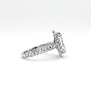 Bague en diamant platine de luxe certifiée IGI, style classique, artisanat raffiné, brillance durable, pour les mariées, bijoux de mariage - Product Image 3
