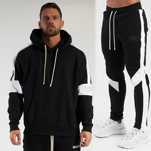Survêtement à capuche zippé pour homme en molleton technique de coton premium, doux et chaud, idéal pour la saison automne-hiver - Product Image 1