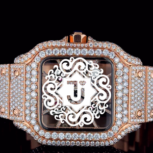 Reloj Mecánico de Lujo, Elegante y Clásico, con Cristales de Moissanita y Diamantes, 20 mm, Diseño Brillante en Acero Inoxidable, 10 mm - Product Image 5