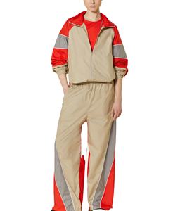 Ensemble de survêtement pour femme, taille plus, bloc de couleur, coupe-vent, personnalisé, léger, imperméable, respirant, nylon, polyester - Product Image 5