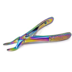 Nouvel ensemble de 7 forceps d'extraction dentaire Kelin pour enfants, instruments dentaires arc-en-ciel - Product Image 2