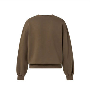 Suéter de Punto Oversize Unisex, Color Sólido, Manga Farol, Cuello Redondo, Ropa Casual de Otoño - Product Image 1