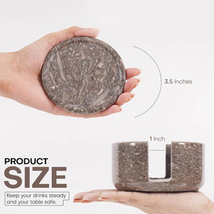 Elegante Juego de Posavasos de Mármol Ónix Antiguo Moderno para Cocina, Ecológico, Duradero, Protección para Mesa, Venta al por Mayor, Color Único - Product Image 6