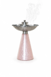 Brûleur d'encens Oud Bakhoor arabe traditionnel avec un design métallique moderne et une base en marbre pour les rituels parfumés, la décoration d'hôtel et les fêtes - Product Image 5