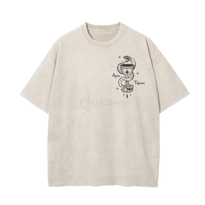 เสื้อยืด DTG พิมพ์ลาย 100% ผ้าฝ้าย ทรงพอดีตัว ไซส์ใหญ่ ผู้ชาย สไตล์วินเทจ โอเวอร์ไซส์ เป็นมิตรกับสิ่งแวดล้อม ระบายอากาศได้ดี น้ำหนัก 220 กรัม - Product Image 6