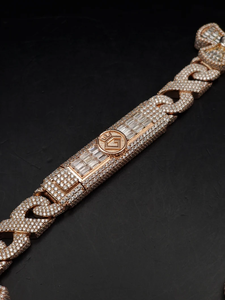 Collar con Cruz de Diamantes Moissanite Iced Out, Cadena de Plata Esterlina 925, Joyería Bling - Product Image 4