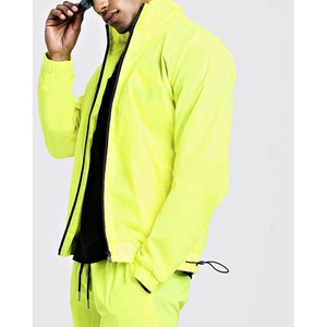 Men's Summer Hooded <b>Windbreaker</b> Set Lightweight Breathable Jacket and Drawstring Waist Shorts for <b>Beach</b> and Travel Wear - Product Image 3
