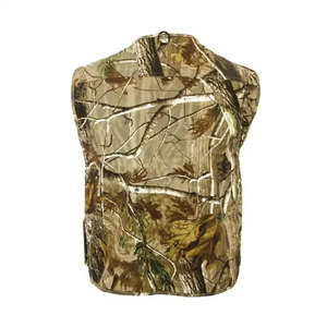 Gilet de chasse camouflage pour homme avec plusieurs poches, fermeture éclair, respirant, en polyester, style safari, pour l'automne - Product Image 5