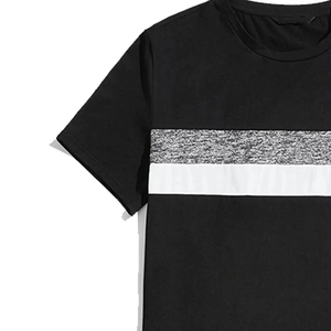 Ensemble T-shirts et shorts pour hommes, personnalisés, sérigraphiés, de haute qualité, style vintage délavé à l'acide, vente en gros - Product Image 3