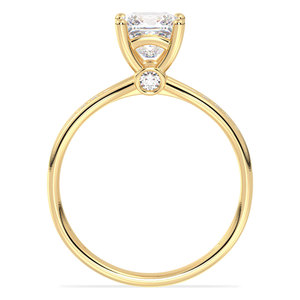 Bague REYES en argent sterling 925 de haute qualité, coupe princesse, 1,56 ct, moissanite VVS1, or 14K 18K original, bijoux fins pour mariage et fêtes - Product Image 4
