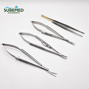 ชุดเครื่องมือผ่าตัดจับจับเล็งขนาดเล็กสำหรับจักษุแพทย์ ทำจากสแตนเลสสตีล ใช้งานด้วยมือ นำกลับมาใช้ใหม่ได้ ได้รับการรับรองมาตรฐาน CE ระดับ Class II เครื่องมือที่มีความแม่นยำสูง - Product Image 2