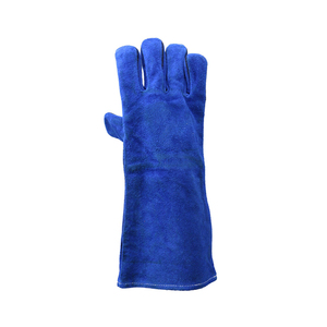 Professional Welding <b>Gloves</b> Palm Heat Resistant Leather <b>Gloves</b> for MIG TIG Welding Applications - Product Image 2