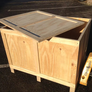 Caja de Envío de Madera Sólida Fumigada Profesional, Caja de Madera Contrachapada Resistente, Personalizable y con Certificación IPPC - Product Image 1