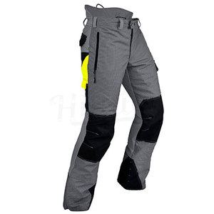 Pantalon de travail réfléchissant haute visibilité en polyester de qualité supérieure pour hommes, conforme à la norme ANSI Classe 1, avec LED clignotantes, noir, marque personnalisée, multi-poches - Product Image 2