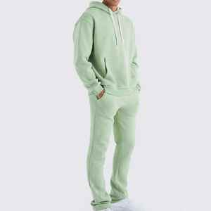 Latest Style Premium Quality Tracksuit for Men Puff Printed Sweat <b>Suit</b> Flare Hoodie and <b>Pants</b> Sets Stacked Tracksuit for sale - Product Image 3