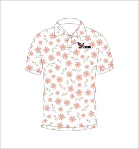 เสื้อโปโลพิมพ์ลายดอกไม้แบบกำหนดเอง แขนสั้น สวมใส่สบาย เหมาะสำหรับกอล์ฟ เทนนิส ชุดทีมฤดูร้อน - Product Image 6