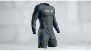 BJJ Rash Guard Submission <b>Wrestling</b> Brazilian Jiu Jitsu Mixed Martial Arts Polyester/Spandex - Product Image 4