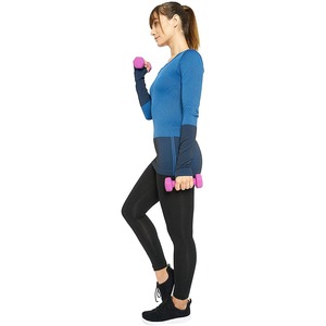 Camisa de manga larga de compresión para gimnasio para mujer, logotipo personalizado, venta al por mayor, transpirable, lavado, ecológico, conjuntos de protección solar - Product Image 3