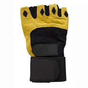 Gants de musculation unisexes en cuir à demi-doigts, respirants, avec support de préhension, pour la gym, le fitness, l'entraînement et les exercices sportifs - Product Image 5