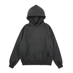Nouveaux sweats à capuche en molleton de coton uni surdimensionnés personnalisés pour l'hiver - Sérigraphie écologique unisexe en gros grandes tailles - Product Image 5