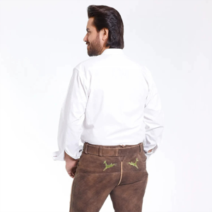 Chemises habillées boutonnées sur mesure pour hommes, chemises en coton et lin de haute qualité pour les affaires, le bureau et les événements d'entreprise - Product Image 4