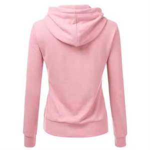 เสื้อฮู้ดผู้หญิงผ้าฟลีซสีส้มลำลองสำหรับฤดูหนาว ผ้าฝ้าย 100% สวมหัว สไตล์สตรีทแวร์  โลโก้สั่งทำได้ ทรงโอเวอร์ไซส์ หนานุ่ม - Product Image 5
