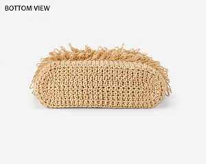 Hand Sisal Bag <b>Macrame</b> Wall Hanging With Tassels Irregular Shape Indoor Decor Living Room <b>Art</b> - Product Image 2